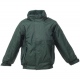 School wear uniform waterproof coat with fleece lining and reflective piping