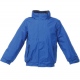 School wear uniform waterproof coat with fleece lining and reflective piping