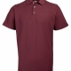 Work wear polycotton polo shirt, pique knit fabric, 3 horn button placket