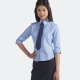Fitted School Uniform Blouse 3/4 Sleeve Standard Tie Collar