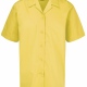 School blouse short sleeve revere collar