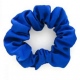 School or club plain royal blue scrunchie, 100% polyester