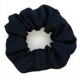 School or club plain navy blue scrunchie, 100% polyester