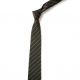 School or club tie, thin stripe, 100% polyester, green / red