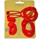 Pack of hair accessories in a range of school uniform colours - Red Children's kids hair accessory pack for school uniform, formal or fashion wear