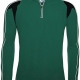 Sports fleece top 1/4 zip contrast colours with white piping