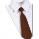 School uniform tie plain colour, polyester, elastic, clip on, standard