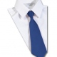 School uniform tie plain colour, polyester, elastic, clip on, standard