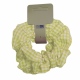 School Uniform Gingham Check Hair Scrunchie - Yellow Gingham Check School Uniform Gingham Check Hair Scrunchie