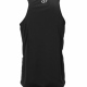 Spalding training vest technical sports top with dropped hem and tail