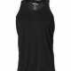 Spalding training vest technical sports top with dropped hem and tail