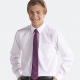 Boys school shirt with tie collar and long sleeves