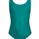 School swimsuit in textured chlorine resistant lycra elastane