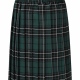 Girls junior school tartan knife pleat skirt pull on elasticated waist