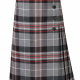 Girls senior school tartan knife pleat kilt skirt button fastening