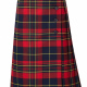Girls senior school tartan knife pleat kilt skirt button fastening