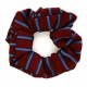 School uniform hair scrunchie with thin stripes to complement school tie