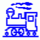 Optional Motif - Train School woven sew on name tape label for securely labelling school uniform