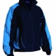 Team club sports lined training jacket full zip with contrast panels