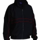 Team club sports lined training jacket full zip with contrast piping