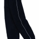 Team club sports lined training track pants with piping, elasticated leg zips