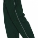 Cricket sports lined training trouser bottoms with piping, elasticated leg zips