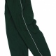 Team club sports lined training track pants with piping, elasticated leg zips