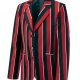 Venetian stripe school uniform blazer or jacket , made to order to your school's specifications, pocket, lining, button and vent options to suit your requirements