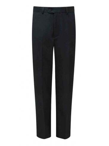 Youth Mens Suit Trousers Aspire Flat Front Black