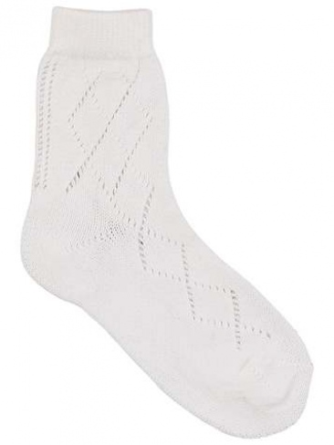 School White Cotton Girls Ankle Socks 2pk