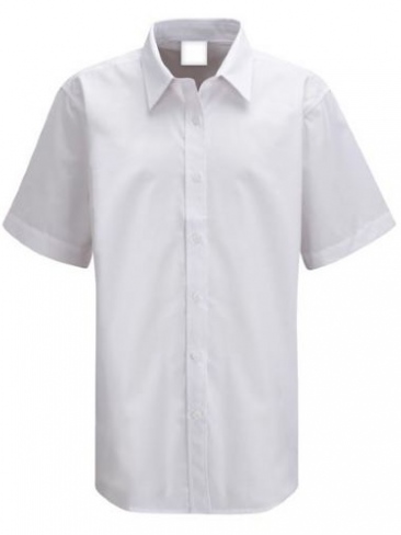 School Blouse Girls Short Sleeve Twin Pack