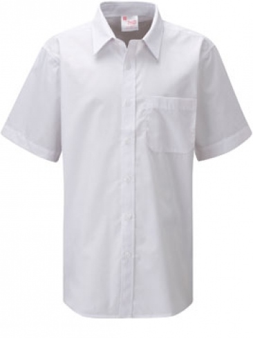 School Shirt Boys Short Sleeve Twin Pack