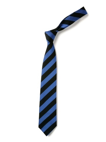 Black & Royal Broad Stripe Tie (Box of 24)
