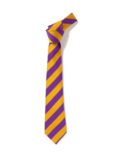Purple & Gold Broad Stripe Tie (Box of 24)