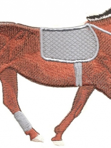 Personalised Embroidery Large Horse Designs