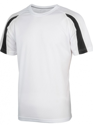 School T-Shirt Cool Poly Contrast Junior