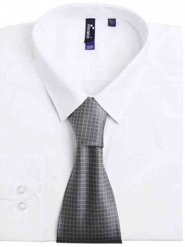 Woven Plain Tie Check Weave Polyester 57 x 4"