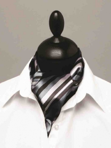 Ladies Polyester Scarf Multi Stripe