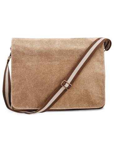 School or College Despatch Bag Vintage Canvas