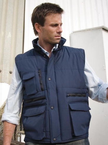 Work Wear Body Warmer Gilet Multi Pockets
