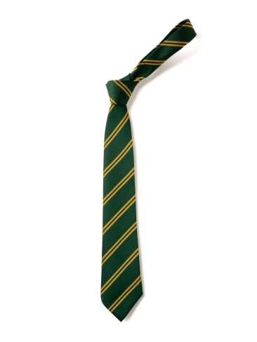Green With Gold Double Stripe Tie (Box of 24)