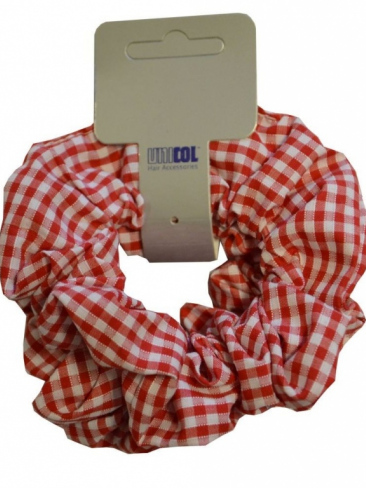 Hair Scrunchie Gingham Check Pack Of 2