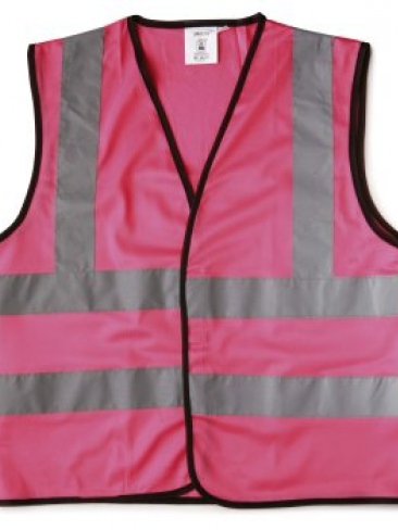 School Hi Viz Pink Waistcoat