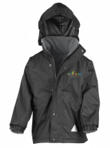 Hob Green Waterproof Coat Black / Grey 